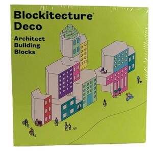 Areaware Blockitecture Deco Architectural Wooden Building Blocks 10pc Set‎ NEW